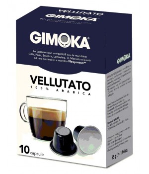 Capsulas cafe Gimoka VELLUTATO - compatible nespresso
